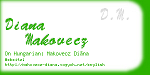 diana makovecz business card